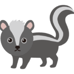 スカンクのイラスト