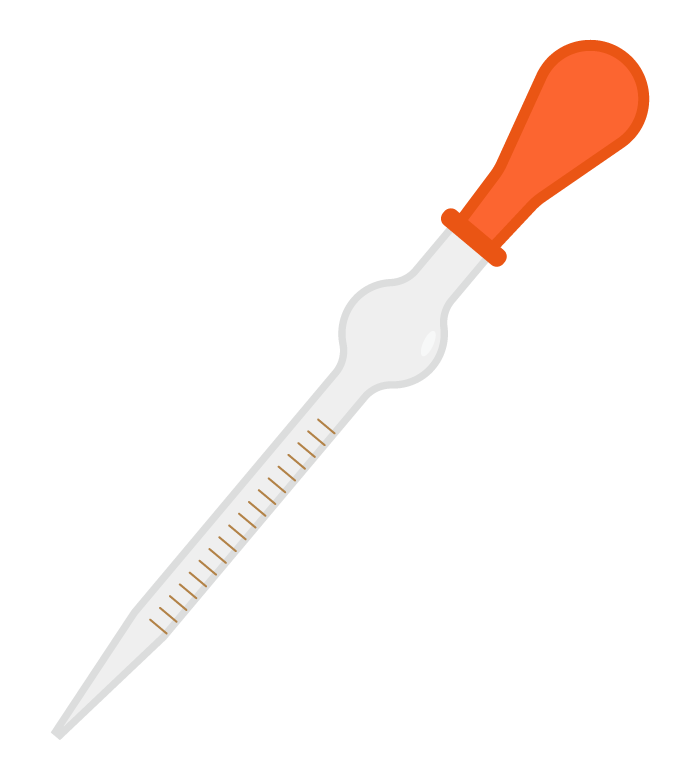 スポイトのイラスト
