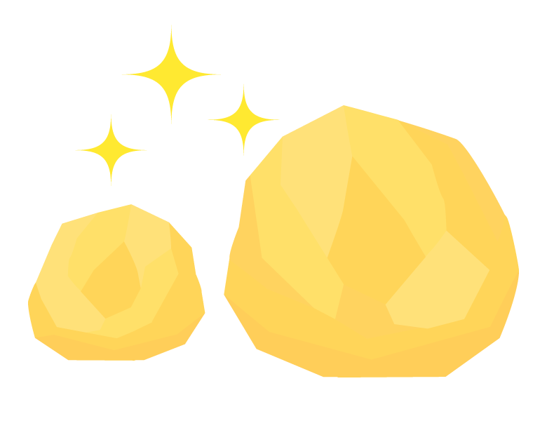 金塊のイラスト