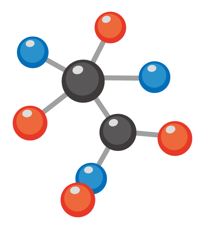 分子構造のイラスト
