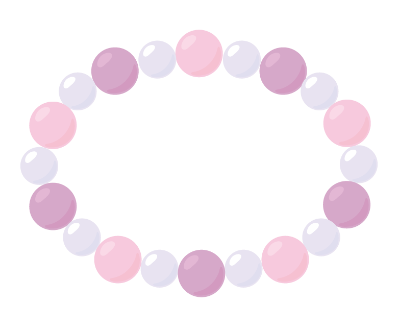 パワーストーンのブレスレットのイラスト