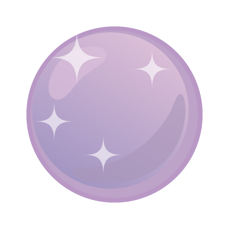 丸いパワーストーンのイラスト