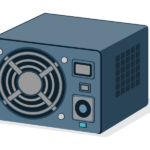 PCの電源ユニットのイラスト