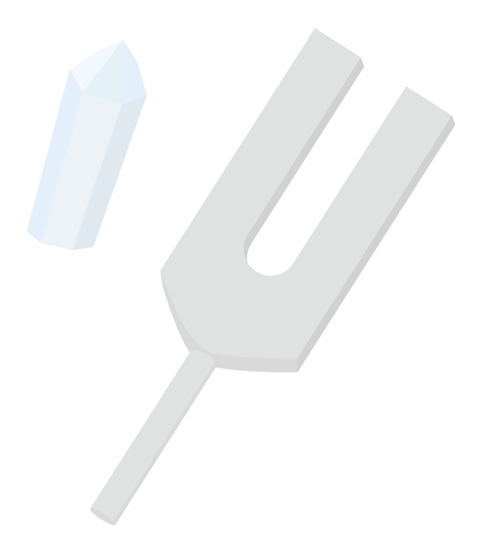 音叉のイラスト