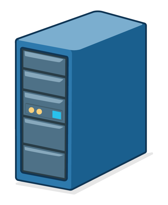 デスクトップパソコンのイラスト