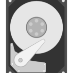 HDD（ハードディスクドライブ）のイラスト