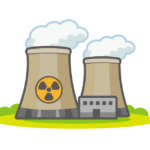 原子力発電所／エネルギーのイラスト