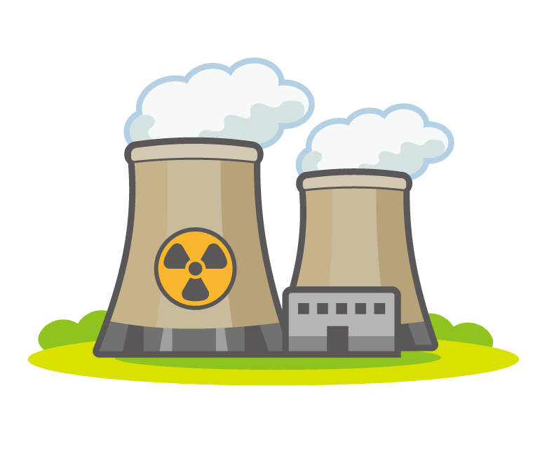 原子力発電所／エネルギーのイラスト