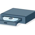 光学ドライブのイラスト