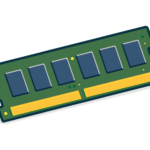 PCのメモリーのイラスト