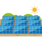 太陽光発電のイラスト