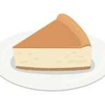 ベイクドチーズケーキのイラスト