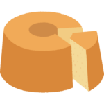 シフォンケーキのイラスト