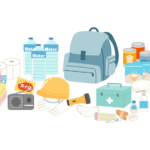 防災用品のイラスト