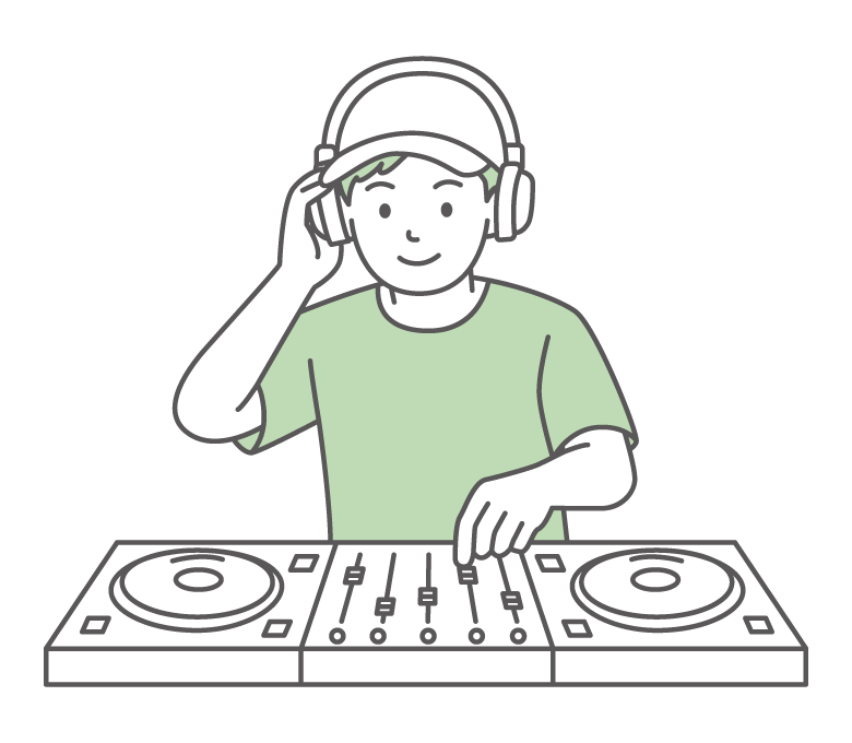 DJのイラスト
