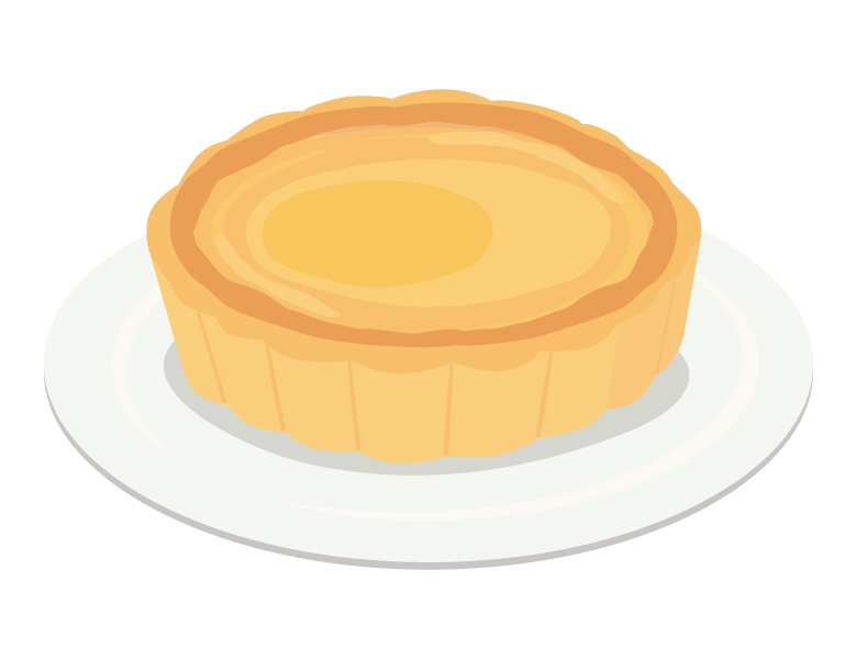 エッグタルトのイラスト