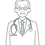年配のお医者さんのイラスト