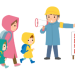 災害で避難しているイラスト