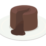 フォンダンショコラ／スイーツのイラスト