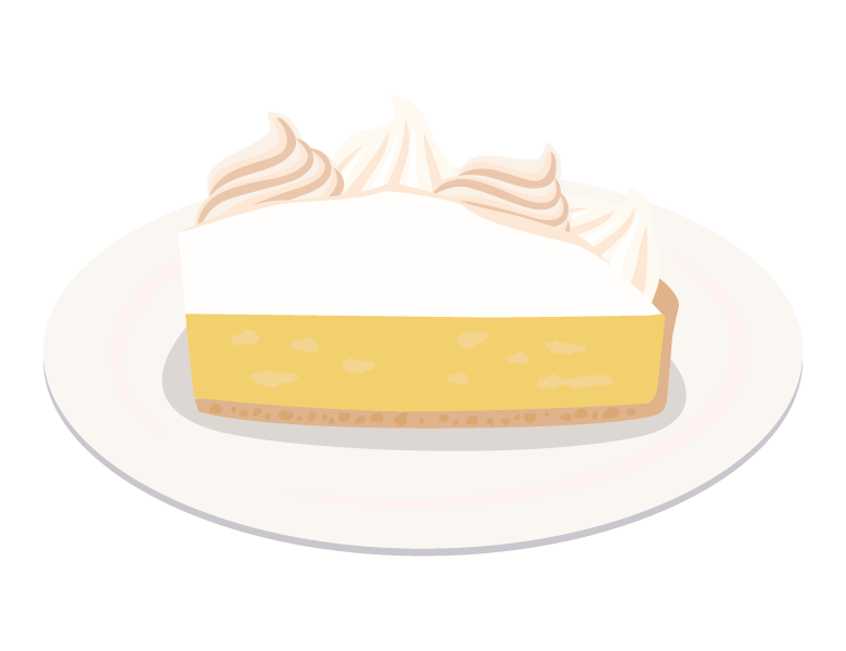 レモンパイのイラスト