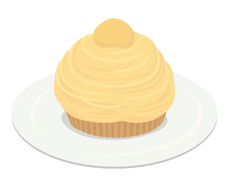 モンブランのイラスト