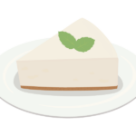 レアチーズケーキのイラスト