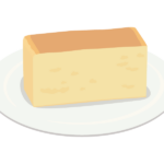 リコッタチーズケーキのイラスト