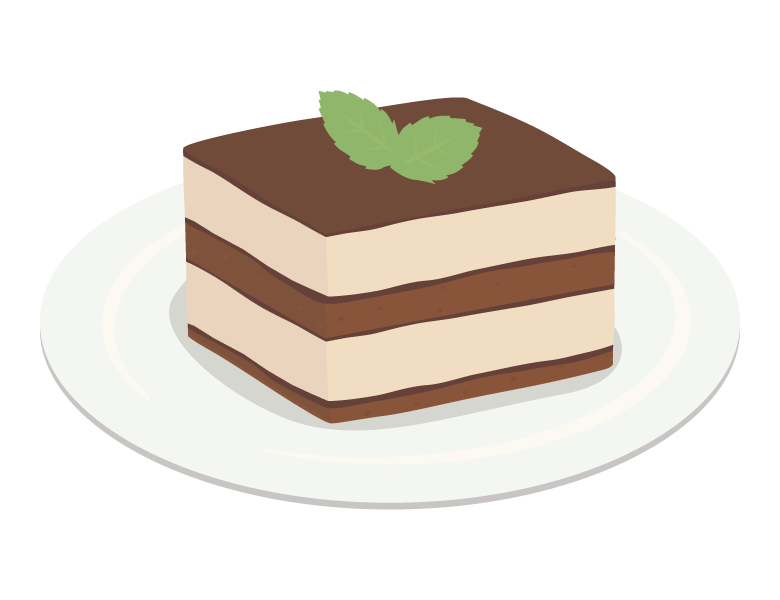 ティラミスのイラスト