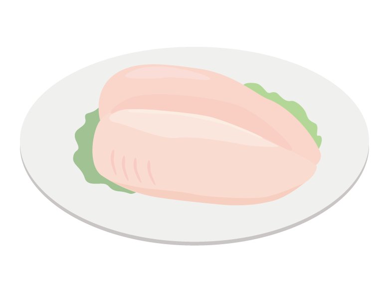 鶏むね肉のイラスト