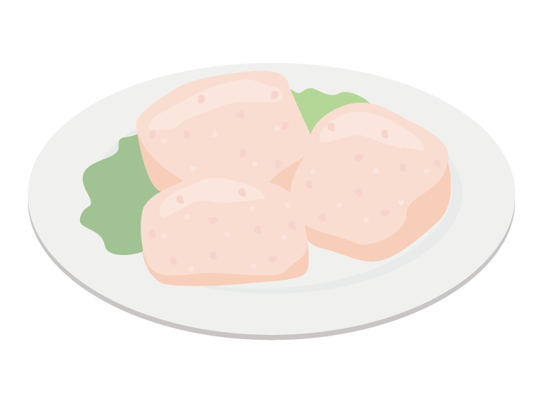 鶏もも肉のイラスト