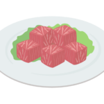 サイコロステーキのイラスト