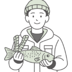 漁師のイラスト