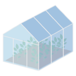 ハウス栽培のイラスト