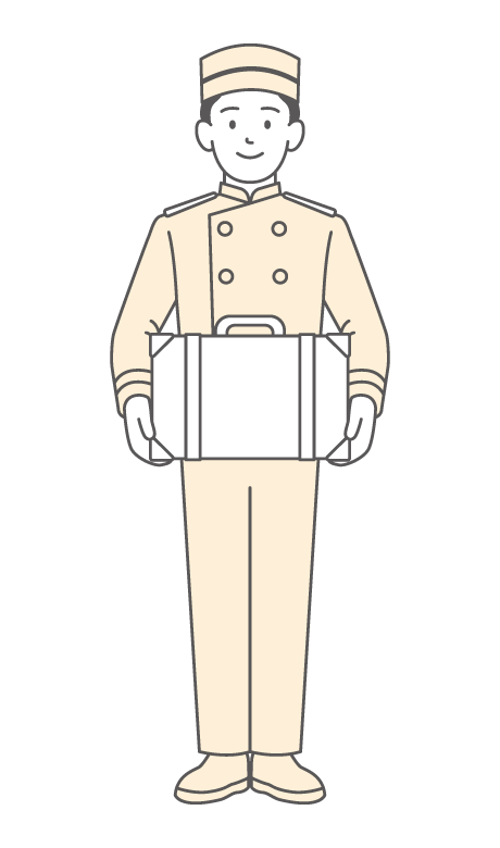 ホテルスタッフのイラスト