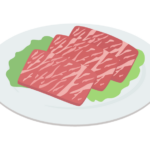 カルビのお肉のイラスト
