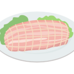 焼豚用ブロックのイラスト