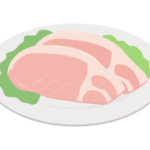 豚肉のロースのイラスト