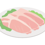 薄切り豚ロースのイラスト
