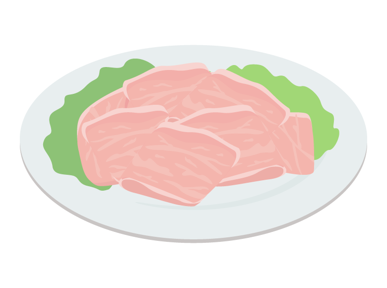 豚肉の切り落としのイラスト