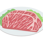 サーロインのお肉のイラスト