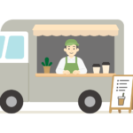 キッチンカーのイラスト