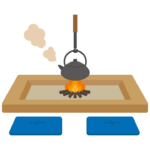 囲炉裏のイラスト