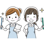 二人の歯科衛生士さんのイラスト