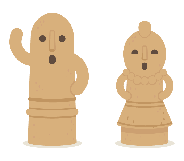 埴輪のイラスト