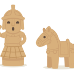 馬の埴輪のイラスト