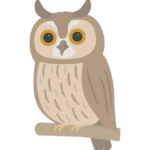 トラフズクのイラスト