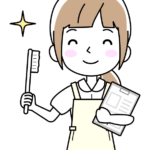 笑顔の歯科衛生士さんのイラスト
