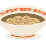 具なしラーメン（かけラーメン）のイラスト