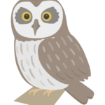 コミミズクのイラスト