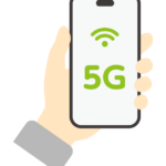 スマホと5Gのイラスト